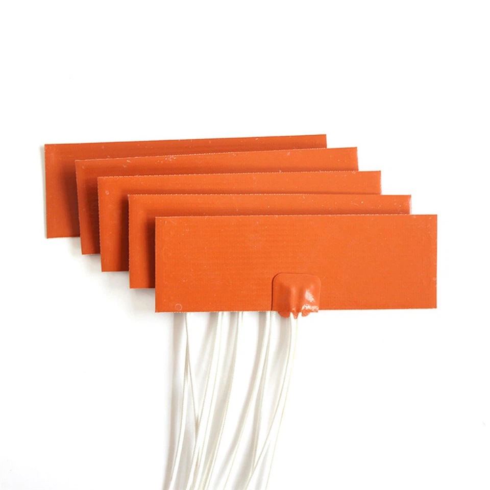 100degrees Insulated Flexible 12v Silicone Rubber Heater Pad